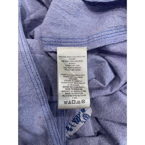 Free People Women's Relaxed Button Up Collared Shirt XS Raw Hem Hippie Boho - Picture 7 of 12